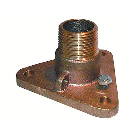 Groco 1" Bronze NPS to NPT Flange Adapter IBVF-1000